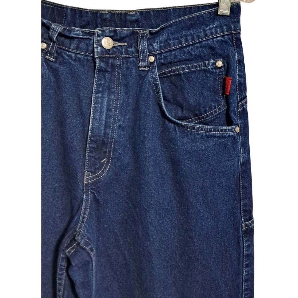 Levis L2 Jeans Mens W 28 Dark Wash Blue Denim Baggy Relaxed Fit - Picture 6 of 14